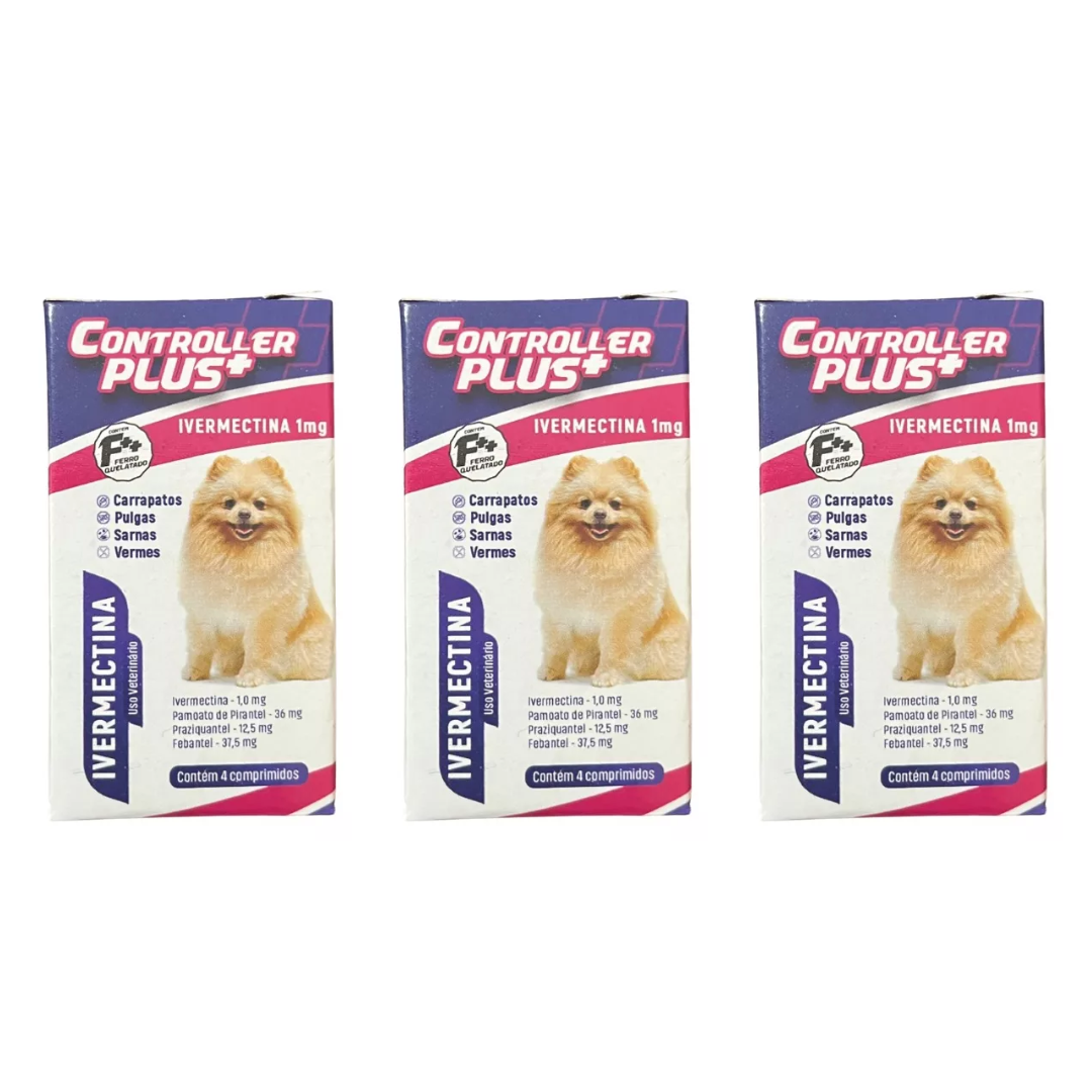 Controller Plus  5kg - Remédio Anti Pulgas, Carrapatos, Vermes E Sarnas