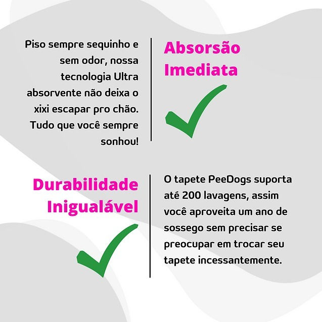 Miniatura: Tapete Higiênico Lavável Super Absorção 200 Lavagens - 70x50