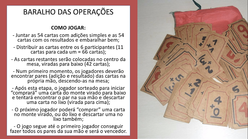 Baralho das Operações