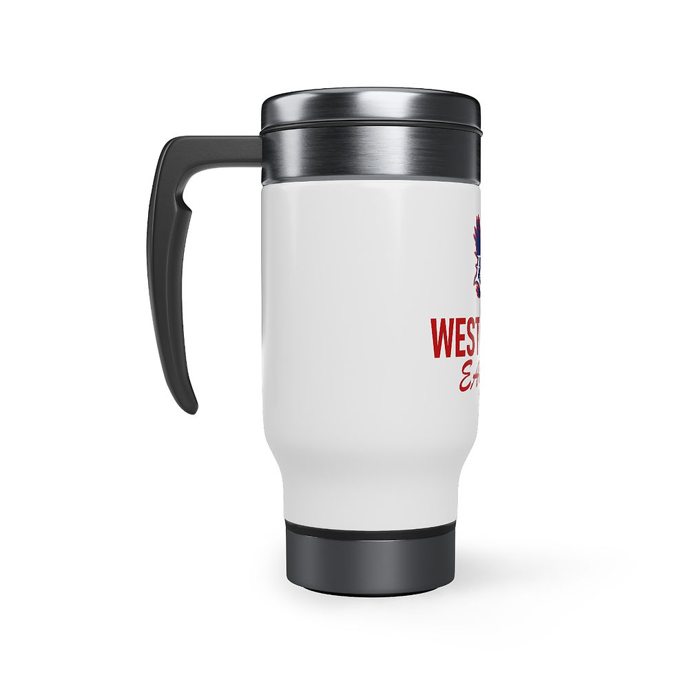 Thumbnail: West Craven Stainless Steel Travel Mug with Handle, 14oz