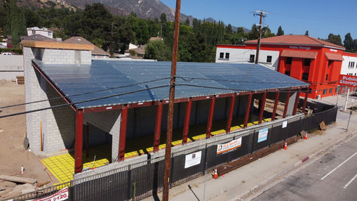 Steel Framing and Roofing of Carwash