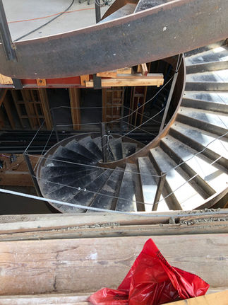 Industrial Steel Spiral Staircase
