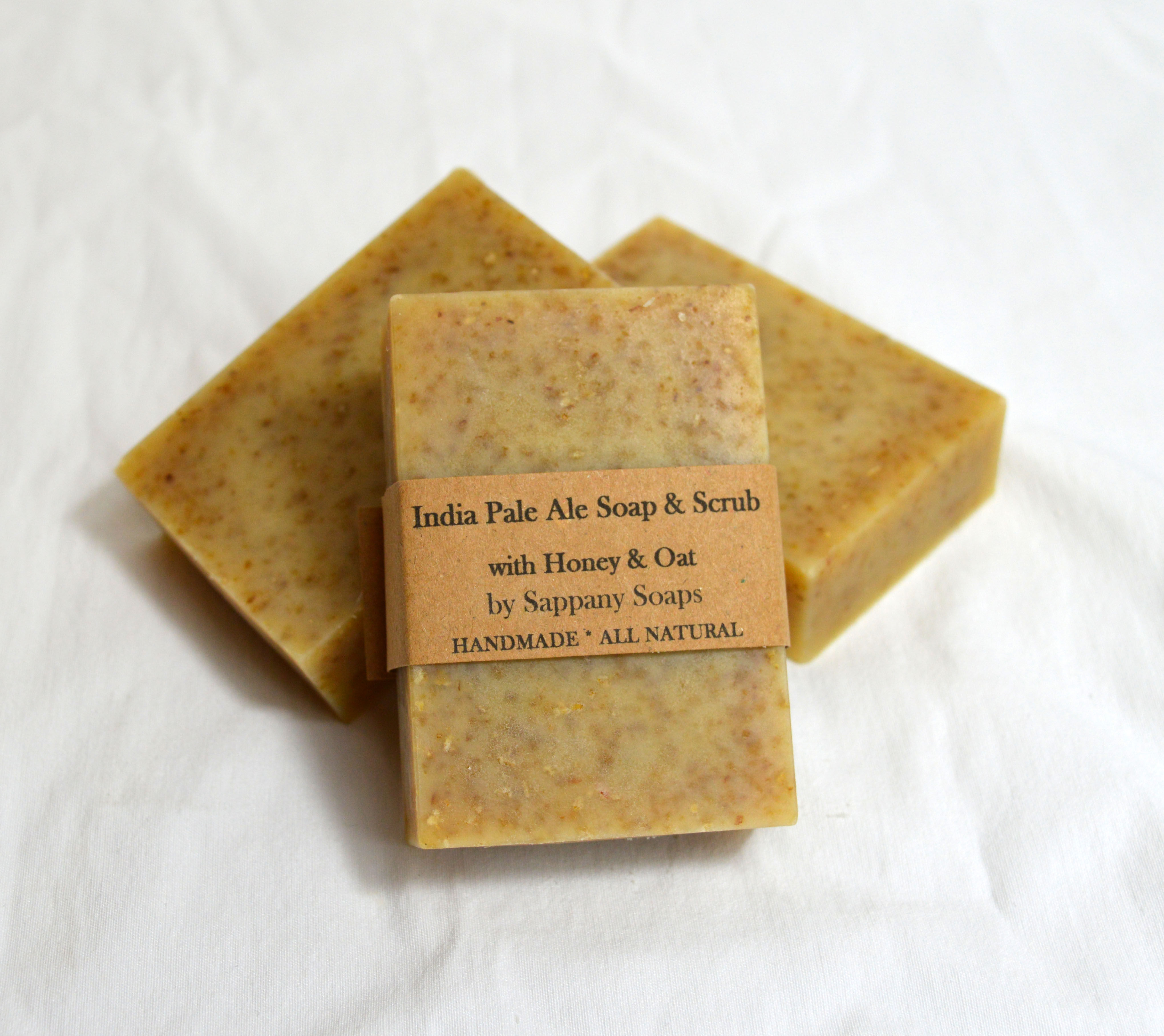 India Pale Ale Beer Soap and Body Scrub with Honey and Oat