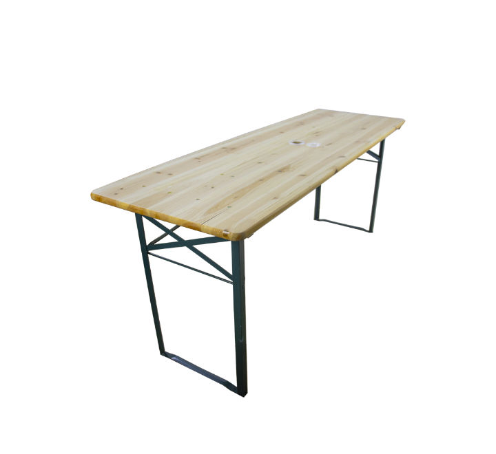 Thumbnail: Wooden Table and Bench Set