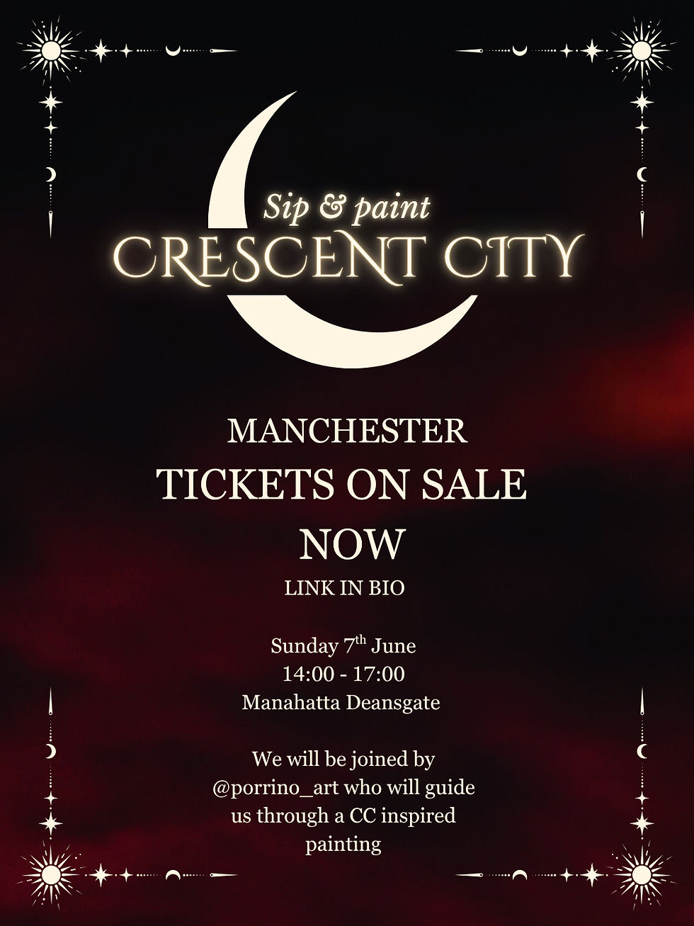Crescent City Sip & Paint Manchester 🌙🌆