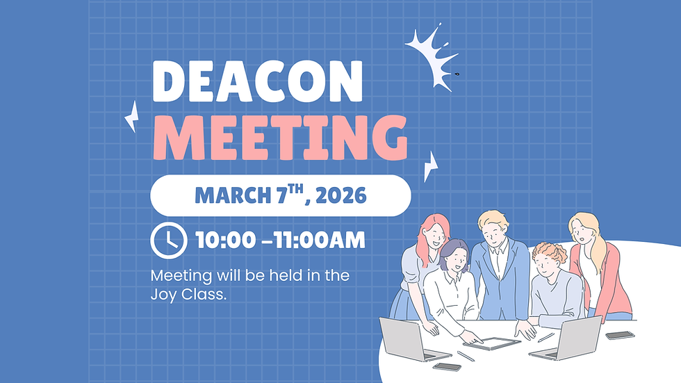 Deacons Meeting