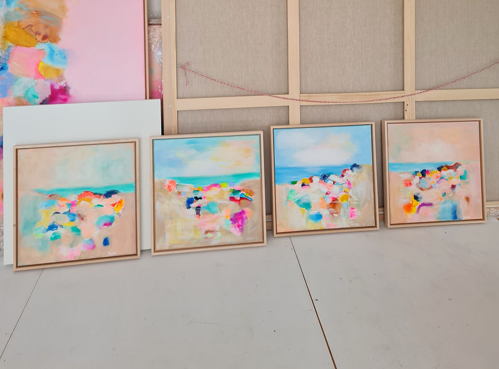 Thumbnail: Shappire Blue Beach - 40x40cm