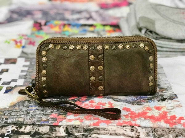 BAYSIDE84  Zipped Wallet A/P09 Brown - front