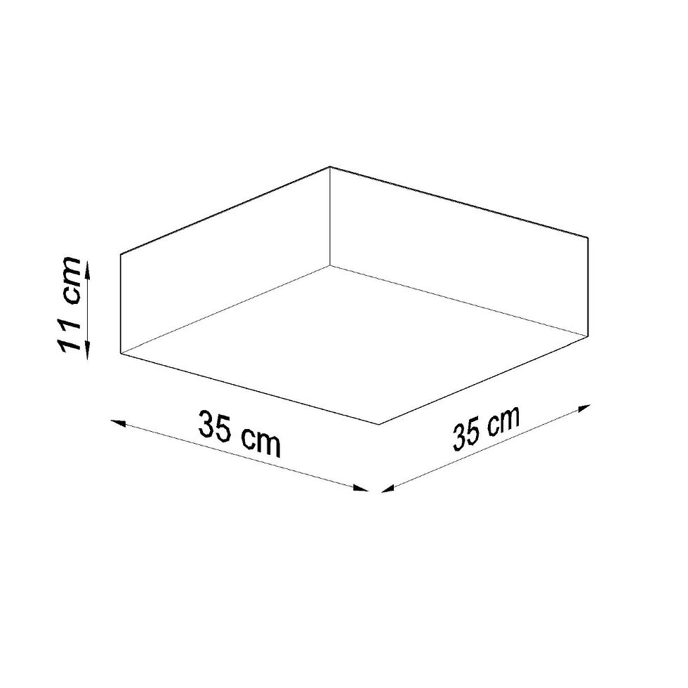 Miniatură: Plafonieră HORUS 35 alb
