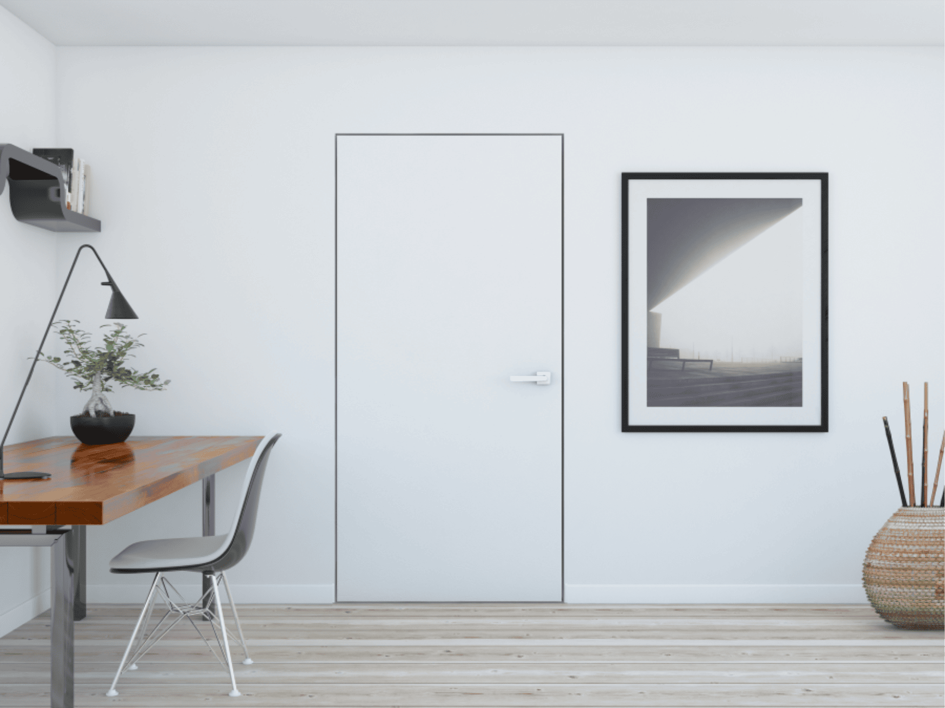 Ușă filomuro HARMONY SOLID, tip 90, dreapta, H gol 208cm, grund PREMIUM DYI