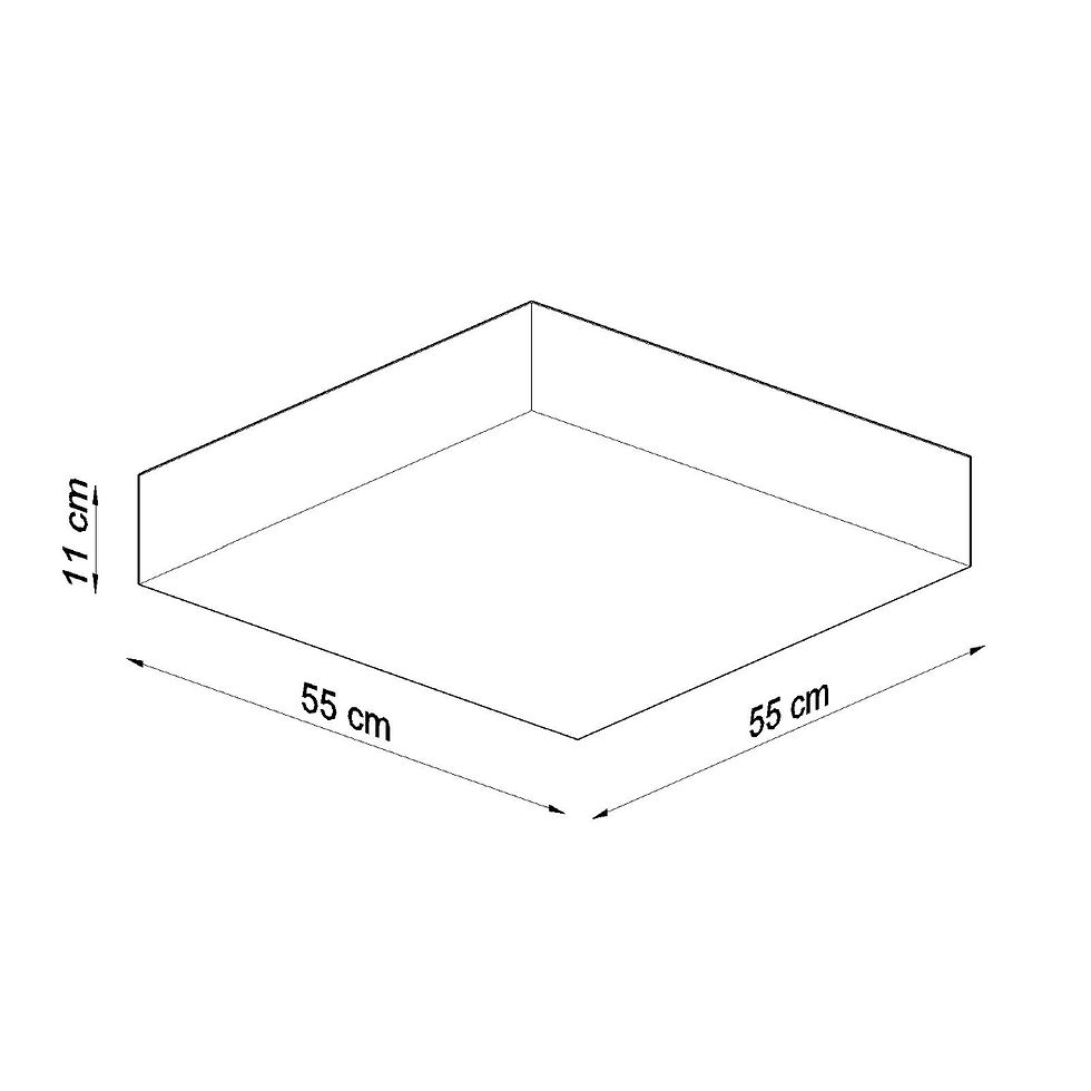 Miniatură: Plafonieră HORUS 55 negru