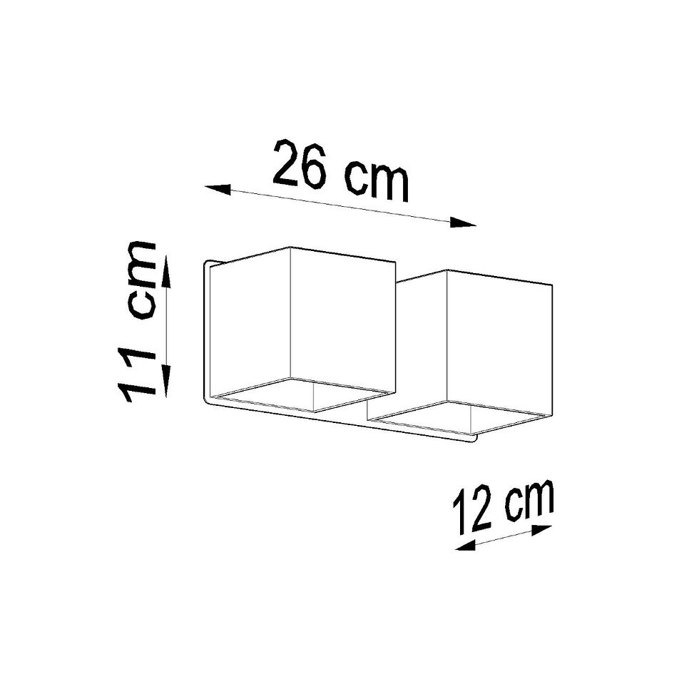 Miniatură: Aplică QUAD 2 negru