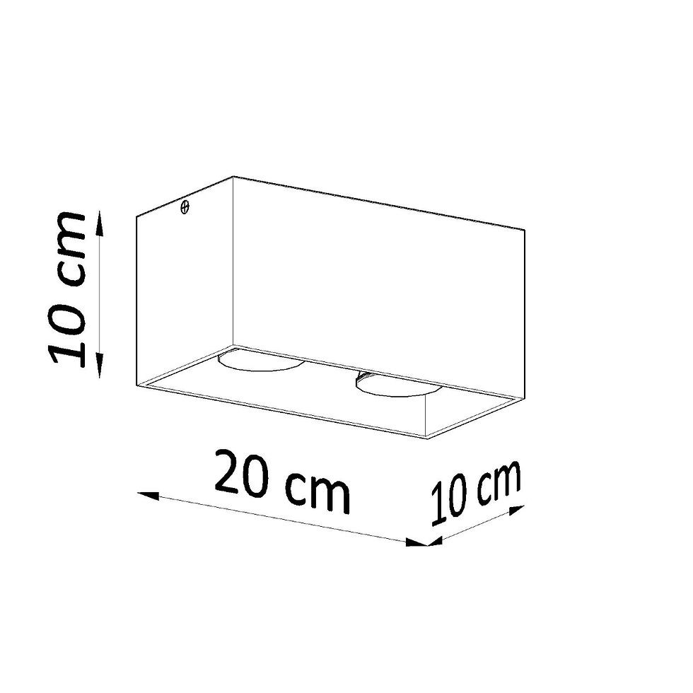 Miniatură: Plafonieră QUAD negru