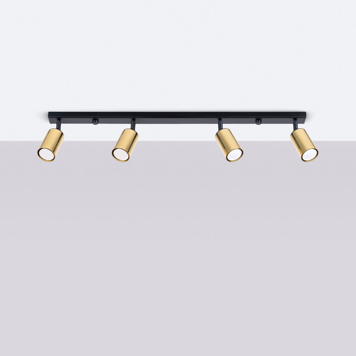 Plafonieră WINX 4L negru/galben