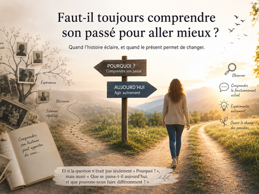 Chronique 2. Faut-il toujours comprendre son passé pour aller mieux ?