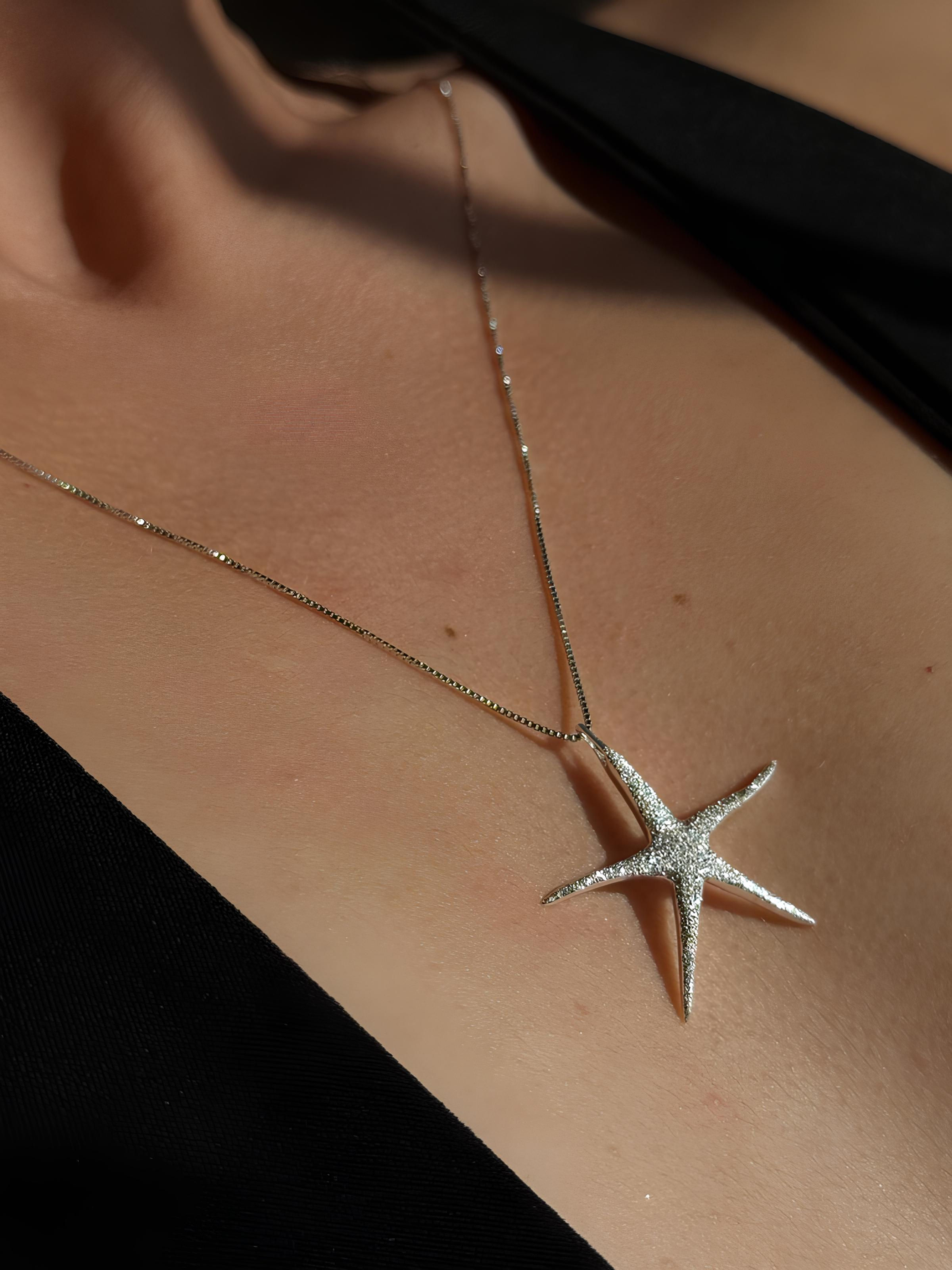 925 Ayar Işıltılı Deniz Yıldızı Kolye Alivia