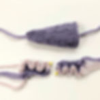 Tail and gills of the axolotl toy, before being stuffed and attached to toy