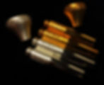 Bronze with Gold and Silver Backbores