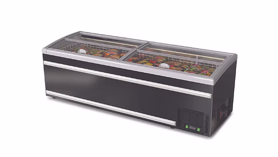 2.5m (1100L) Grandé-Lite Plug-In Island Freezer Cluster