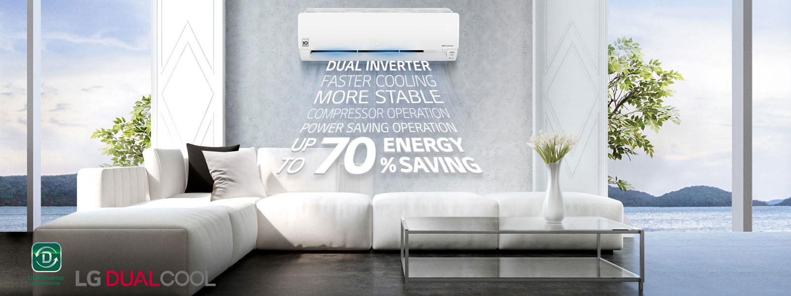 LG Dualcool 9K BTU