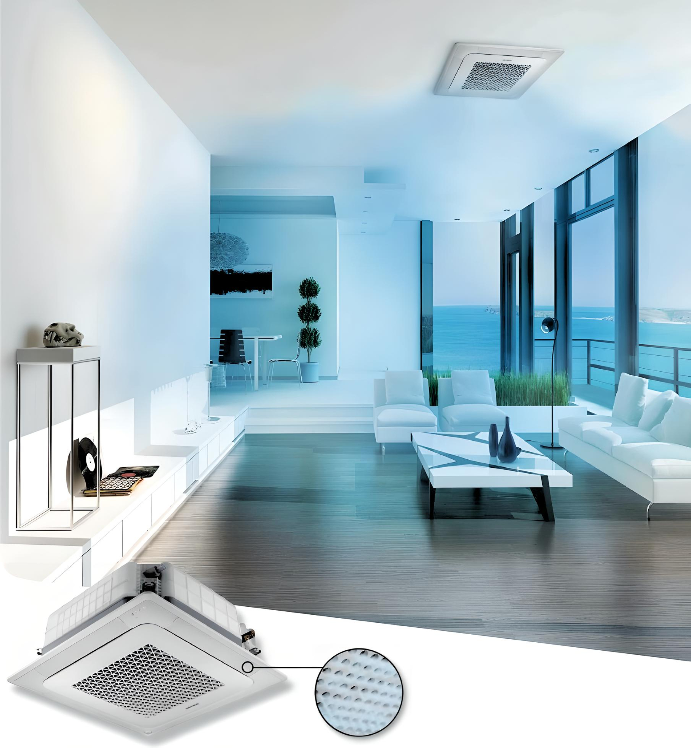 56K BTU Samsung 4-Way Mini Cassette WindFree R410a
