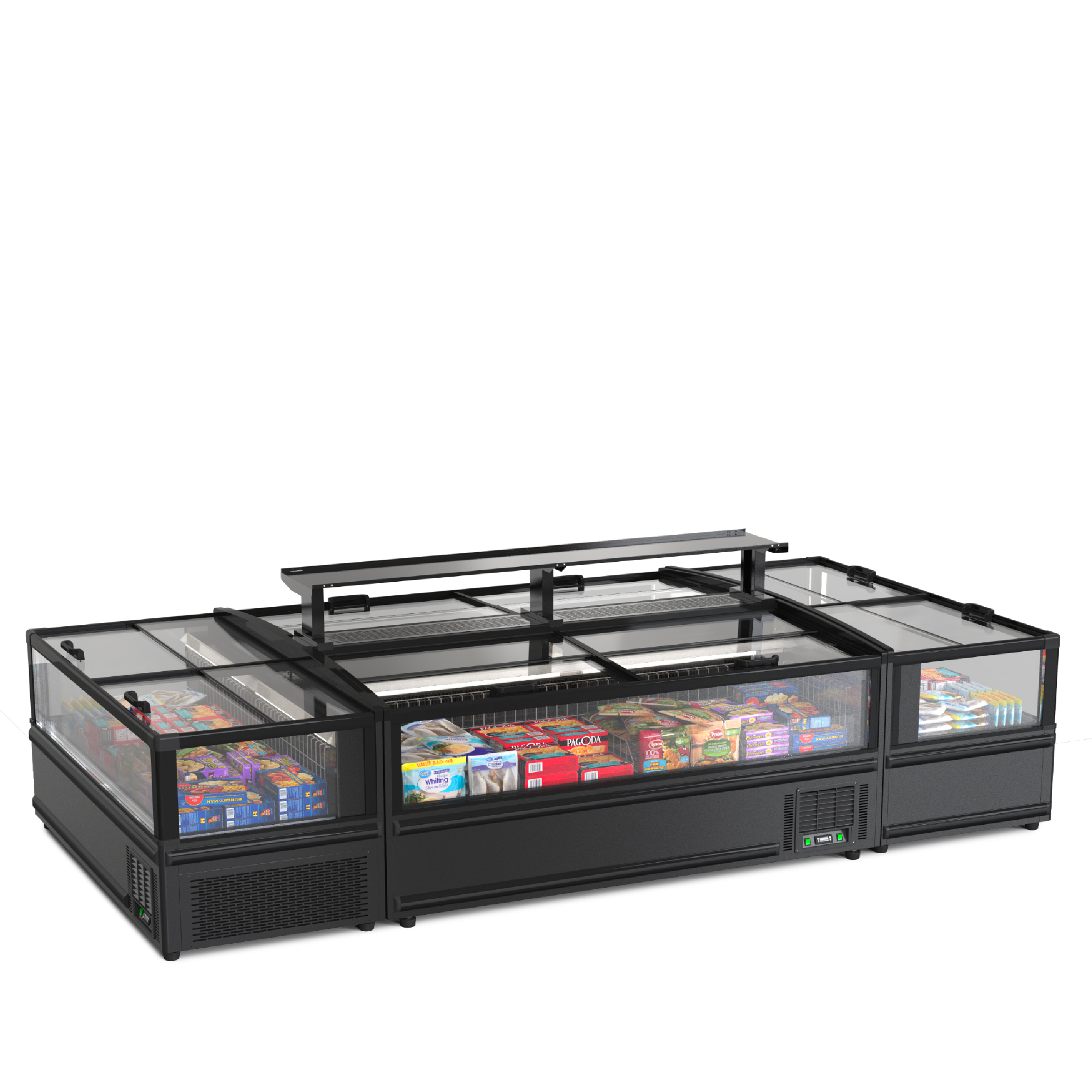 2,1m End (900L) Grandé-Lux Plug-In Island Freezer