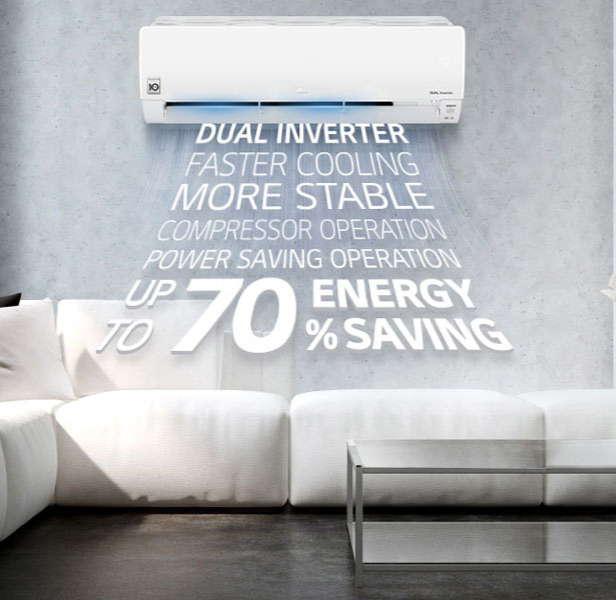 LG Dual Cool Plus 9K BTU (Wi-Fi Enabled)