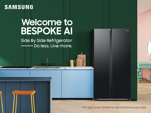 Samsung 564L Side by Side Fridge with Digital Inverter Technology - Gentle Matt