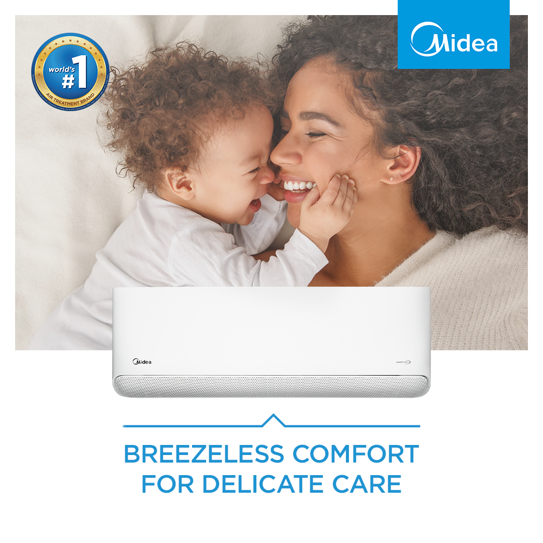 24K BTU Midea BREEZELESS E R32 INVERTER