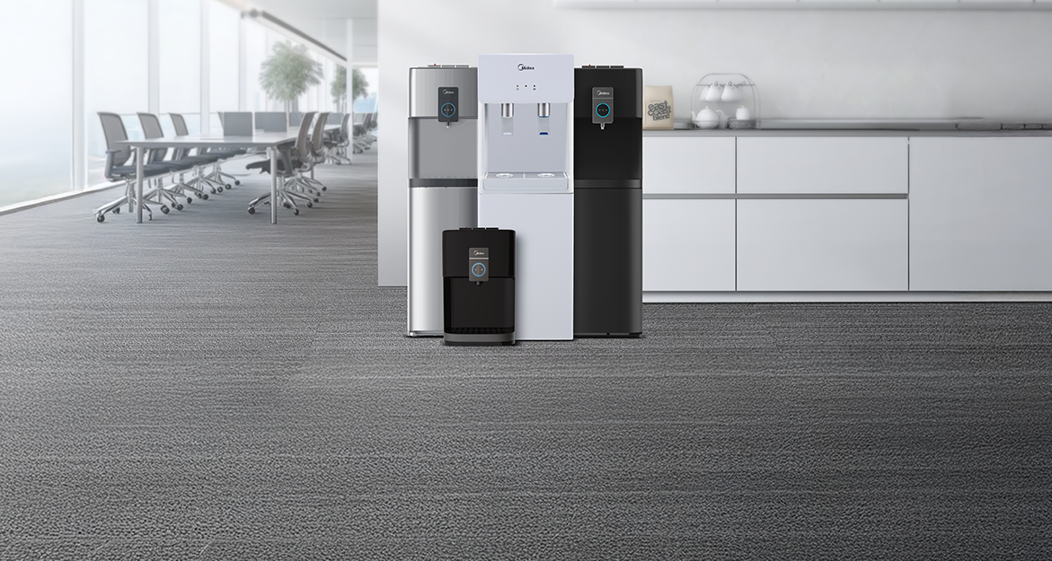 BOTTOM LOADING WATER DISPENSER - SILVER. HOT, COLD & AMBIENT