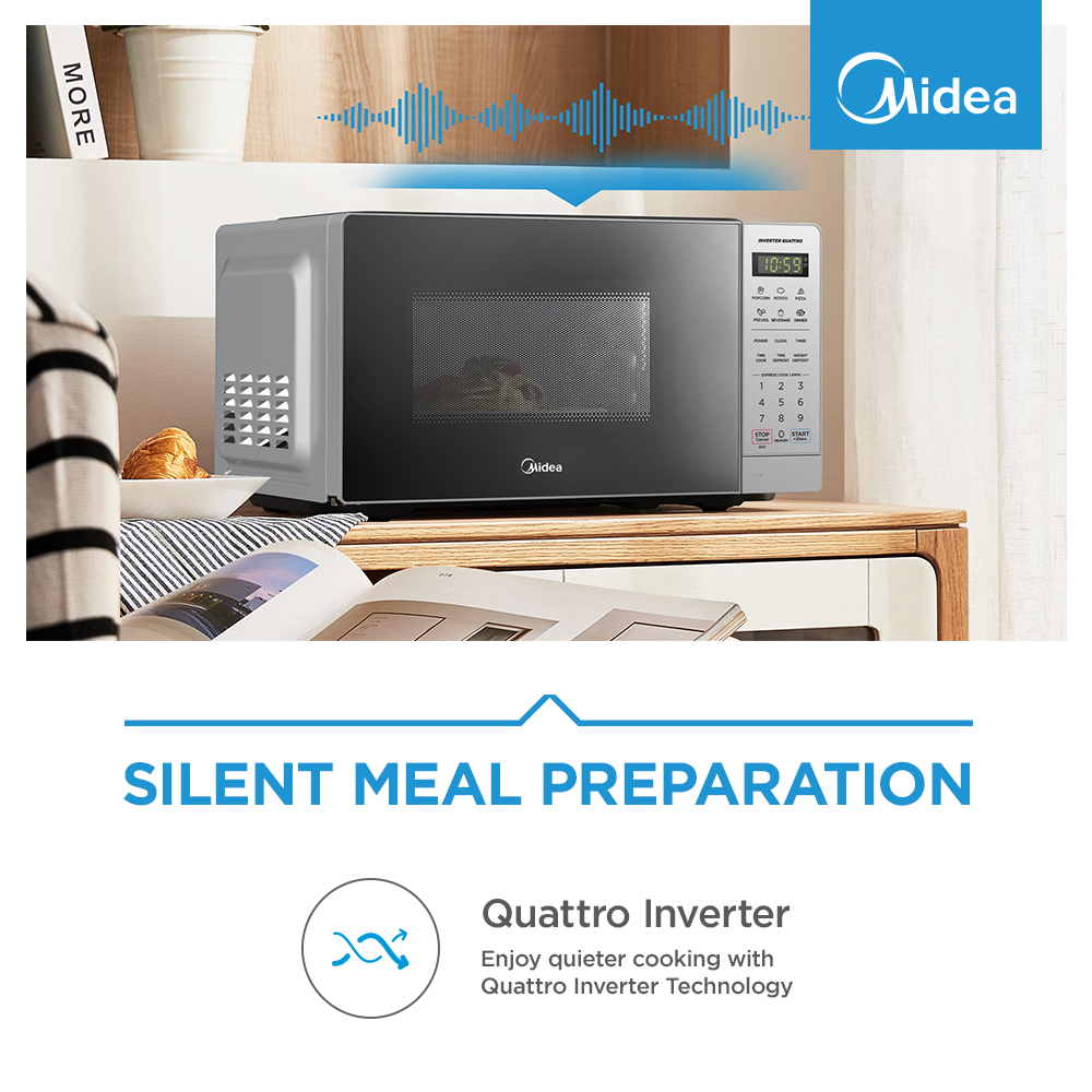 Midea 20L INVERTER DIGITAL MICROWAVE 700W - SILVER