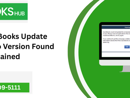 Fix QuickBooks Update Issues: No Version Found Error Explained