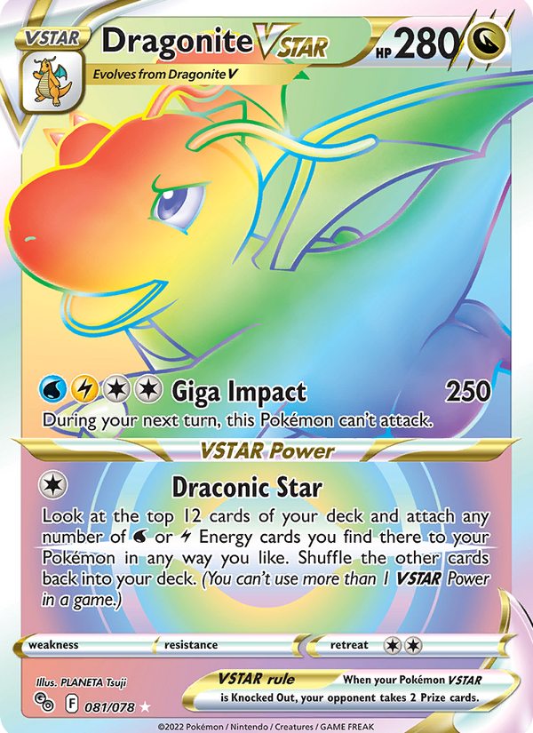 Miniatura: Dragonite VSTAR (Rainbow Rare) (81/78)