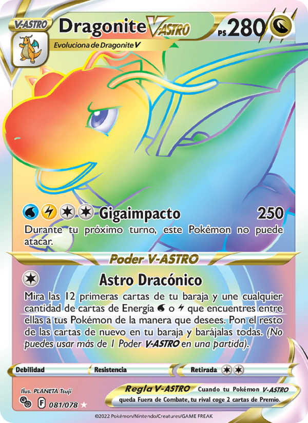 Dragonite VSTAR (Rainbow Rare) (81/78)