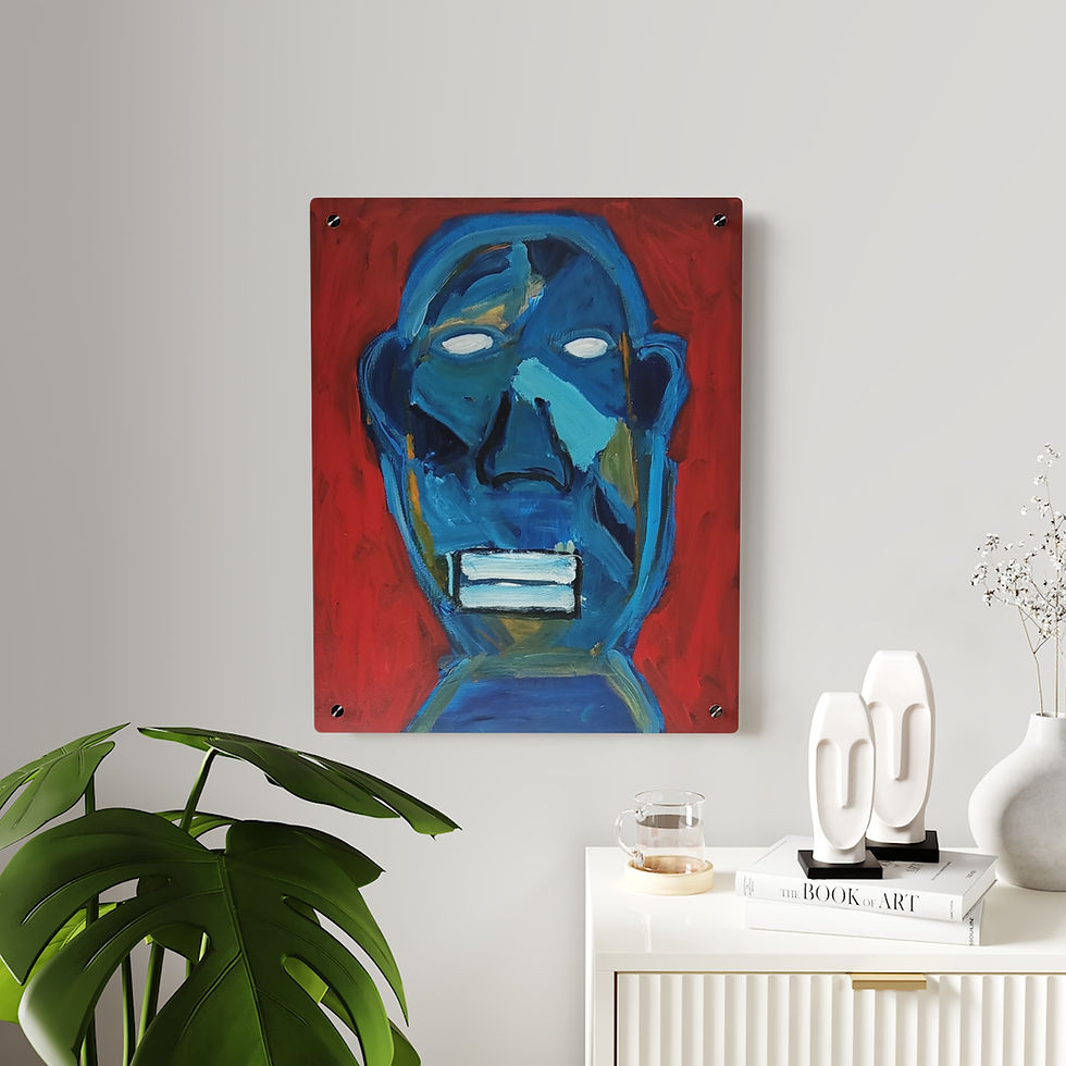 Higher Self Acrylic Wall Art Panels – original spiritual abstract artwork by Salim Nelson, featuring bold brushstrokes and vi