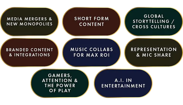 Example Topics for PTTOW! Entertainment