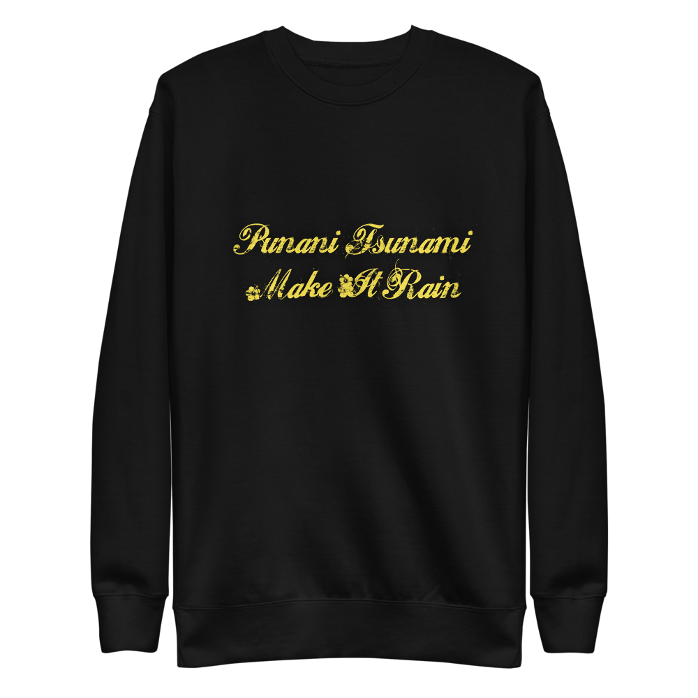 Punani Tsunami Make It Rain Hawaiian Style Unisex Fleece Pullover