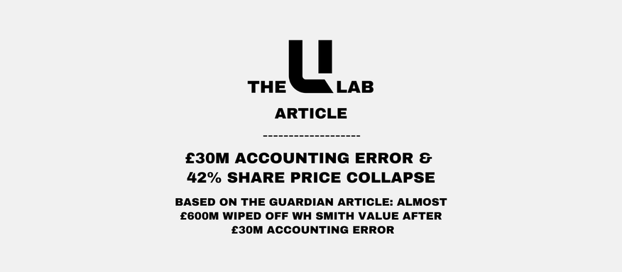 £30m Accounting Error & 42% Share Price Collapse