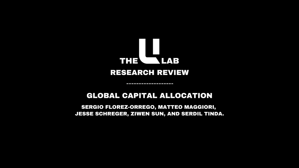 Global Capital Allocation (Florez-Orrego, Maggiori, Schreger, Sun, Tinda, 2024)