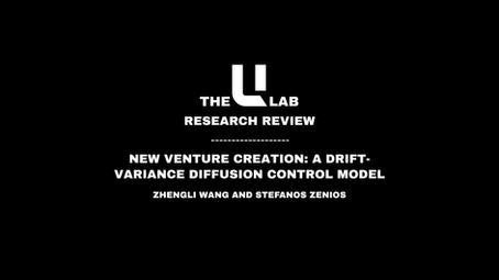 New Venture Creation: A Drift-Variance Diffusion Control Model
