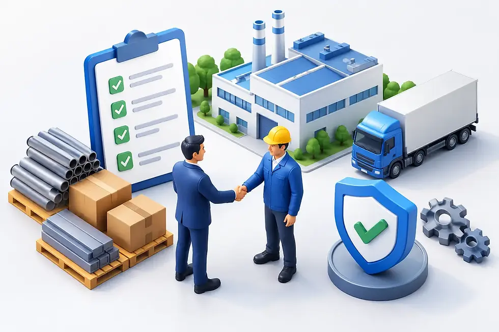 Requisitos para afianzar proveedores industriales
