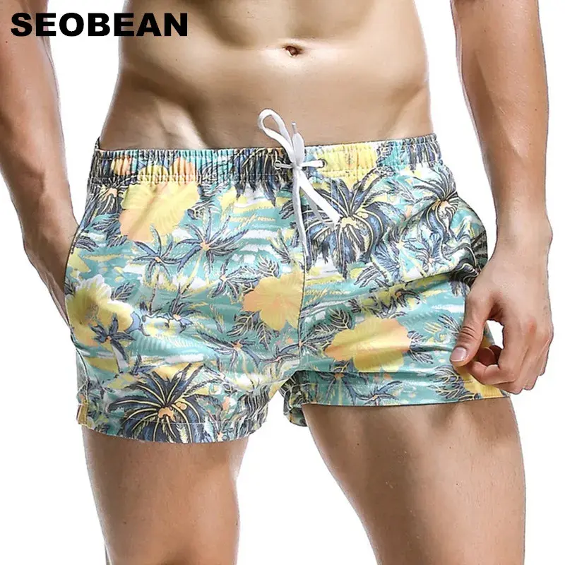 SEOBEAN men's tropical swim shorts