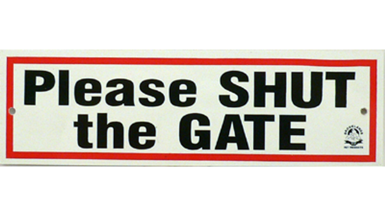 Gate Signs