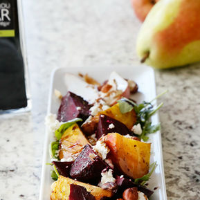 Roasted Beet, Pear & Nut Salad