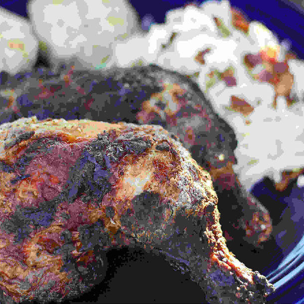 Lemon Garlic Faux “Fried” Chicken