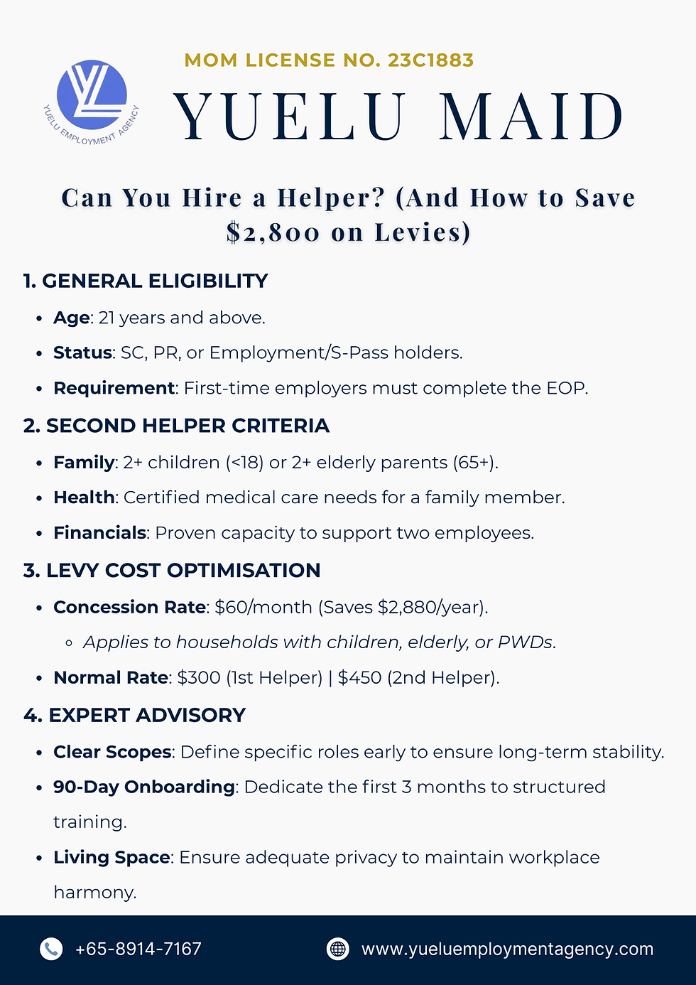 Can You Hire a Helper? (And How to Save $2,800 on Levies)