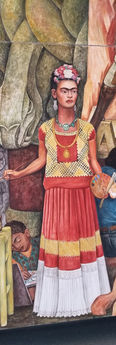 Rivera 1940 Pan American Unity Frida Kahlo detail