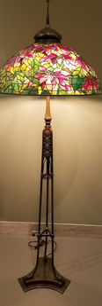 Tiffany Studios 1902-19 Poinsettia Floor Lamp