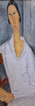 Modigliani 1919 Madame Zborowska Leaning on a Chair