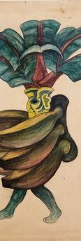 Rivera 1927 Banana Costume Design for the ballet H.P. (Horsepower)